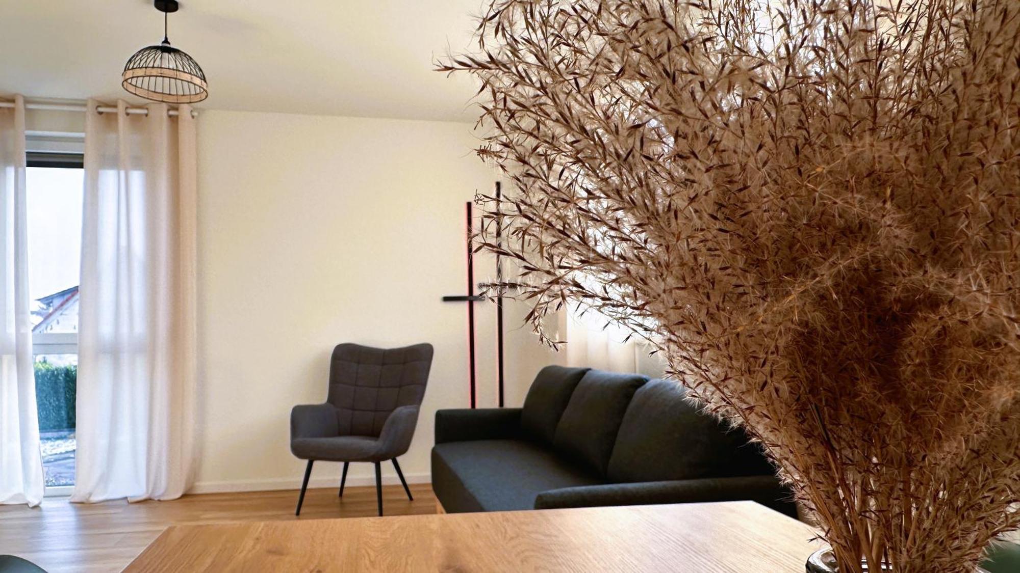 Amao-grey I 86qm I Modernes I 86qm I Balkon, Netflix I Parkplatz I Naehe Europa-park Apartment *